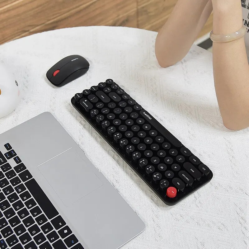 Monochrome Colors Wireless Keyboard and Mouse