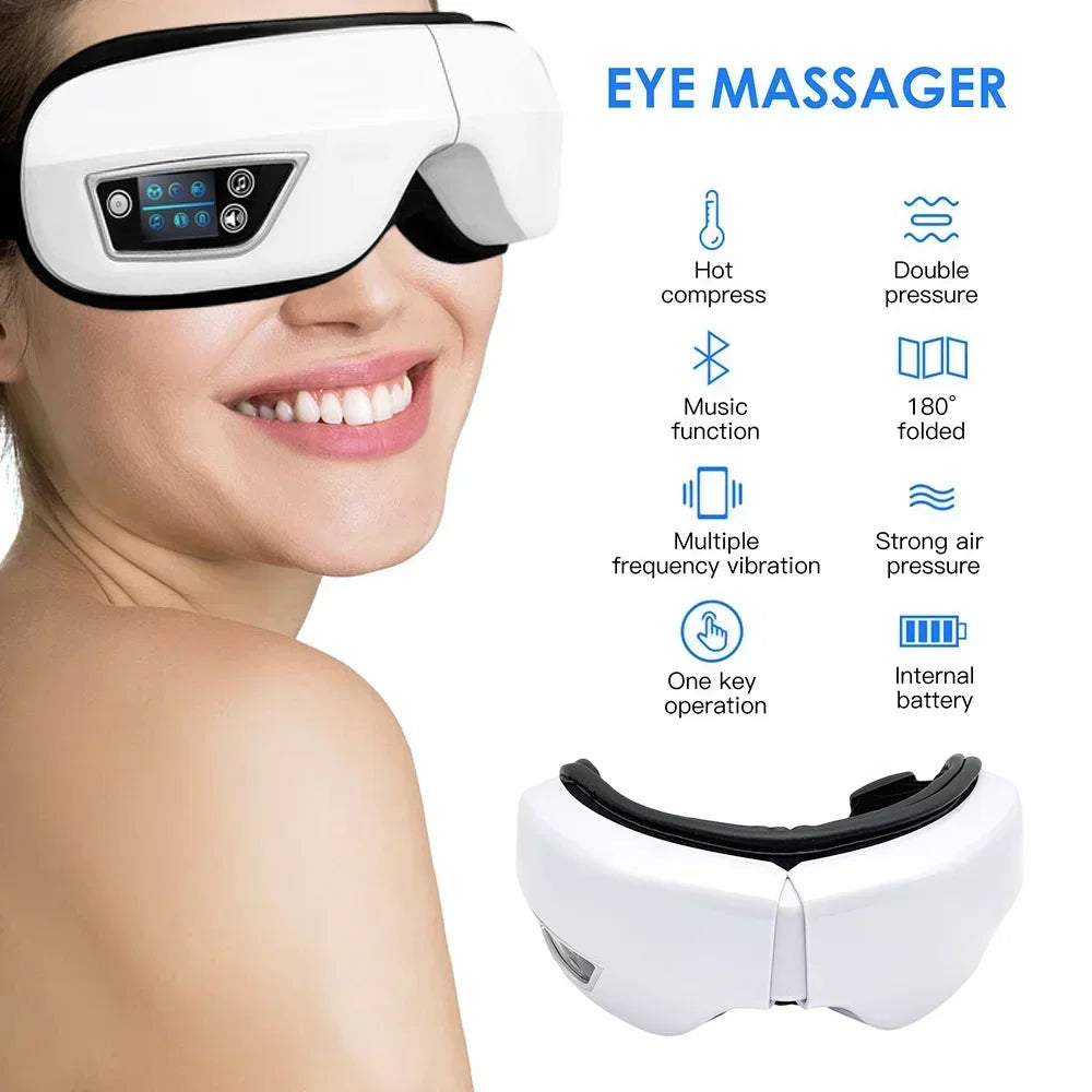 Bluetooth Vibration Massager and Compression Eye Mask
