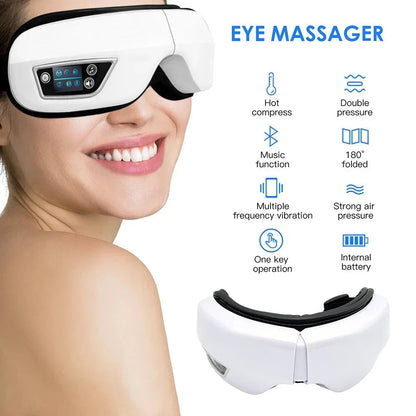 Bluetooth Vibration Massager and Compression Eye Mask