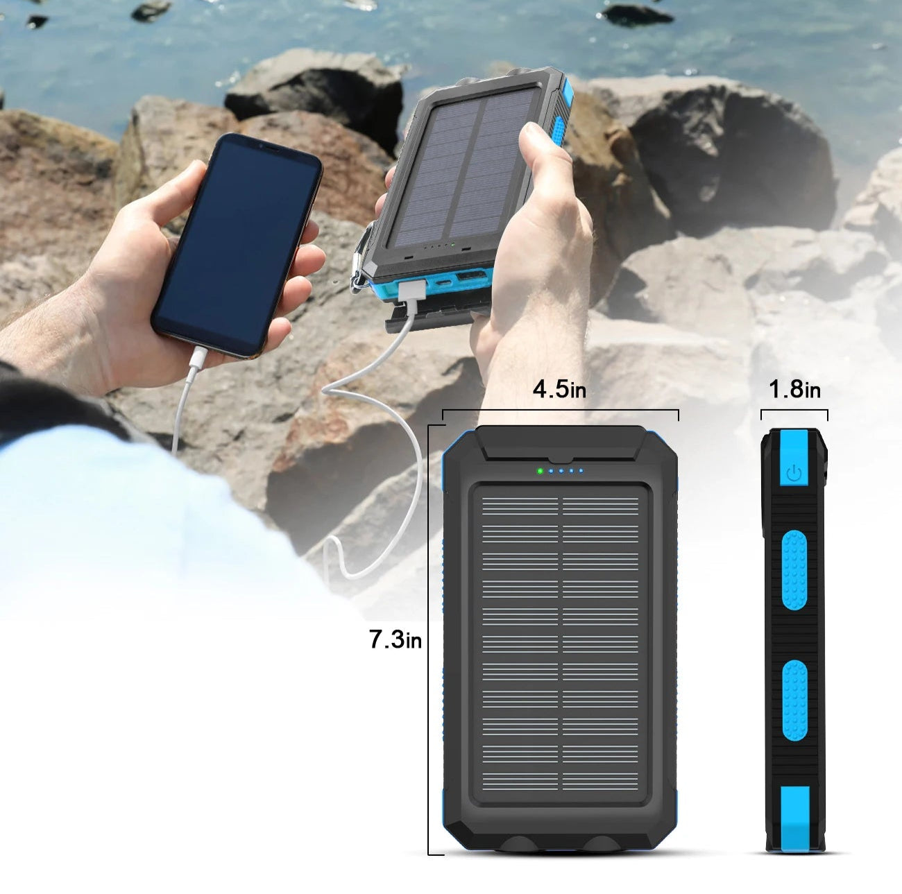 Waterproof Outdoor Solar Power Bank