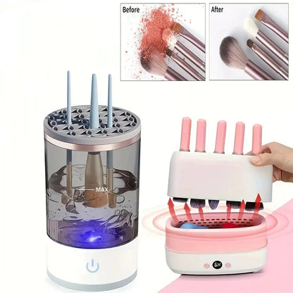 Dual Automatic Makeup Brush Cleaner and Dryer Set