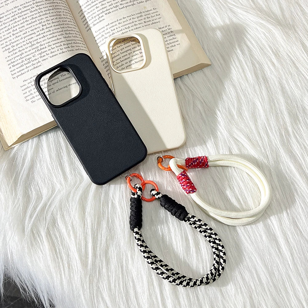 Vibrant Leather Texture Wristlet Phone Case