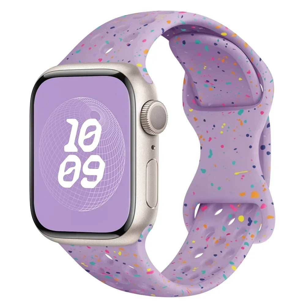 Speckled Silicone Watch Band