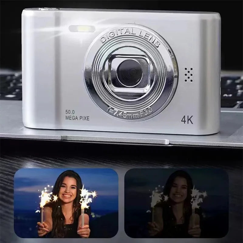 4K Retro Digital Camera 50 Megapixels HD Zoom 2.4inch Screen