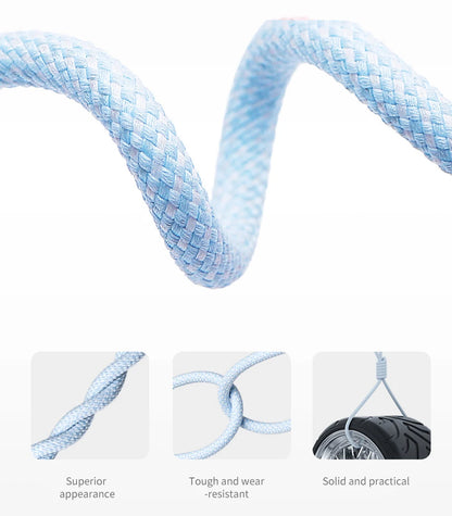 Braided Pastel Charging Cable