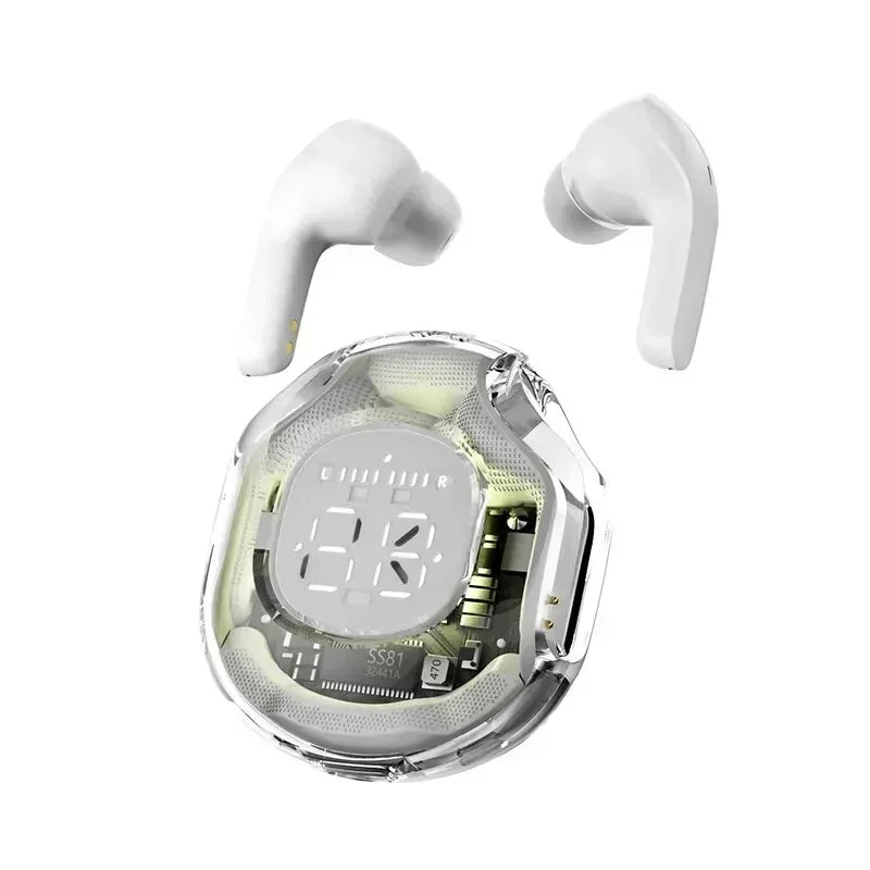 LED Sport Transparent 5.3 Bluetooth Earbuds