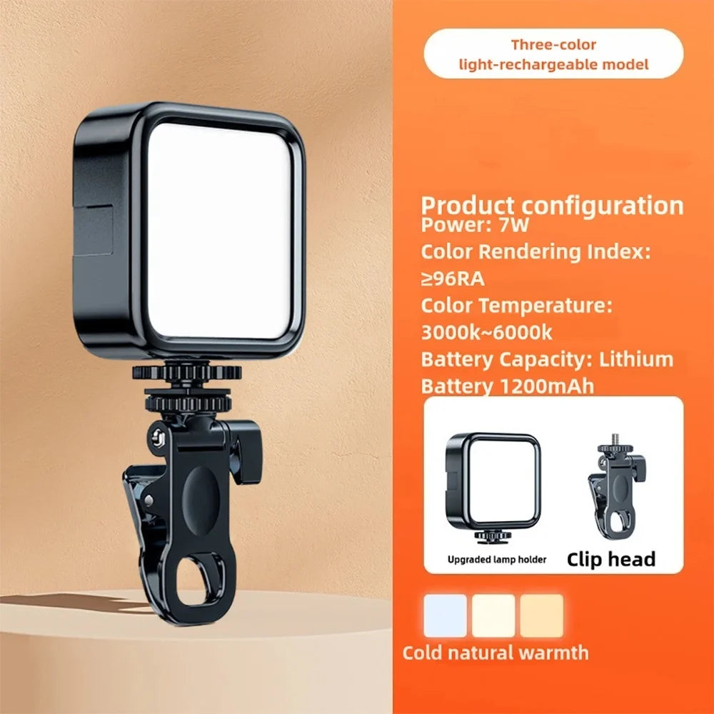 Square Clip-On LED Light for Phone