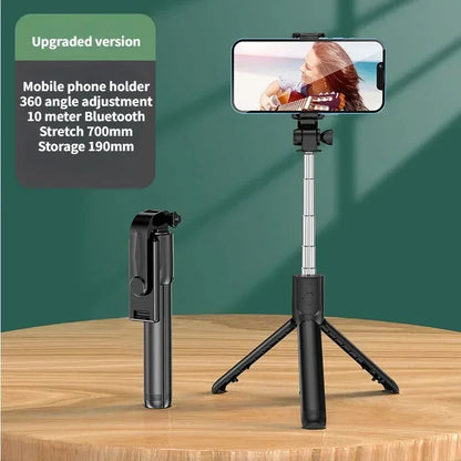 Multifunction Selfie Stick & Tripod Stand with Light + Remote