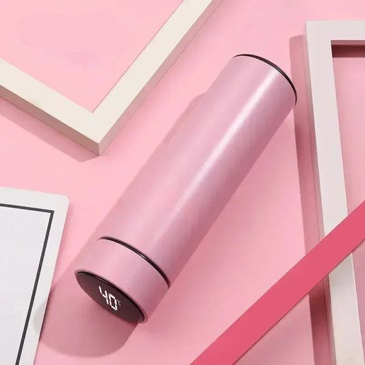 Stainless Steel Thermos Bottle with Digital Temperature Display