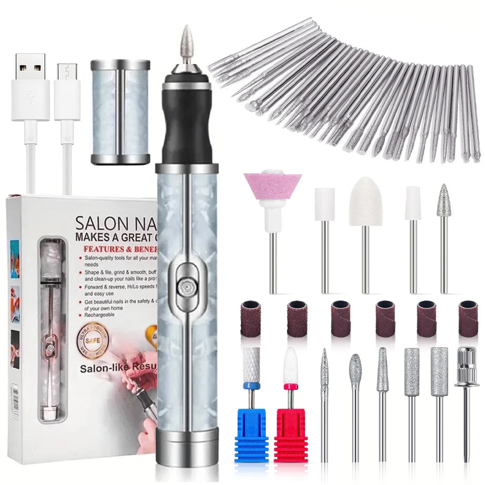 Electric Cordless Nail Drill Kit