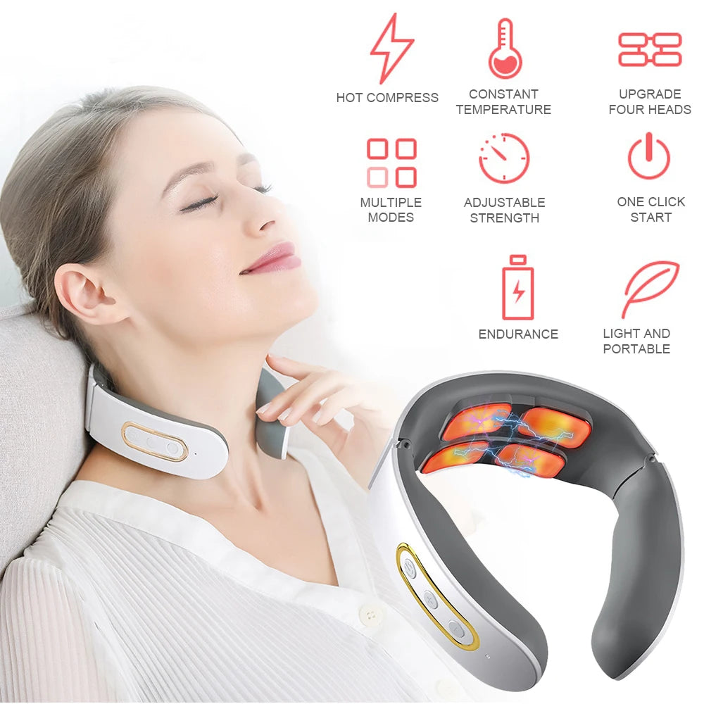 Pulse Heating Neck and Shoulder Massage